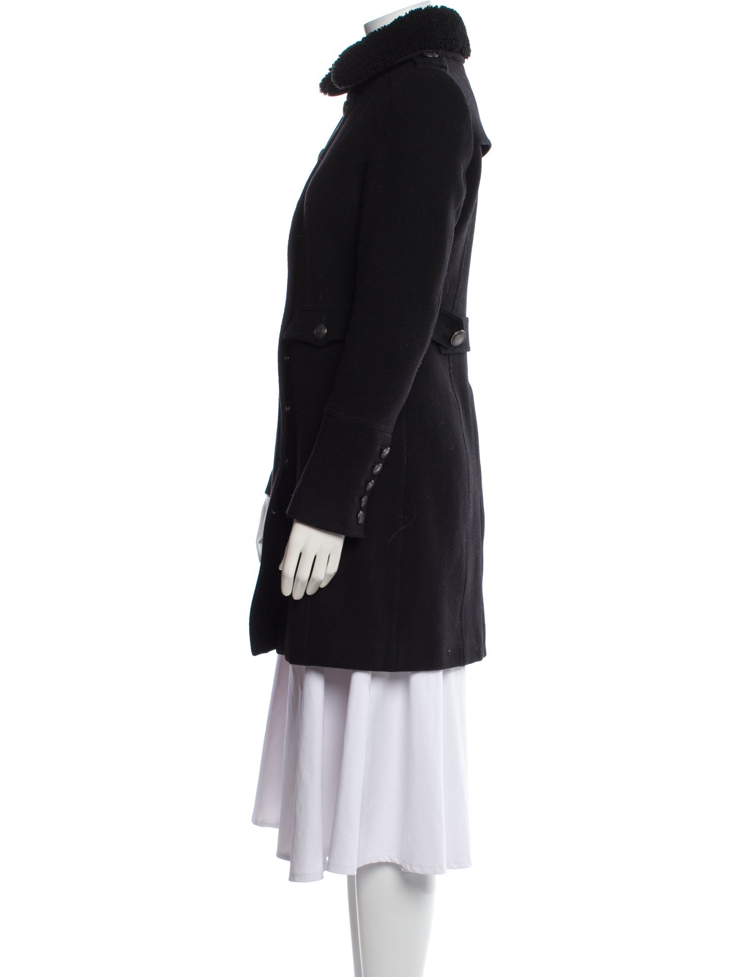 Burberry Brit Wool Fur Coat