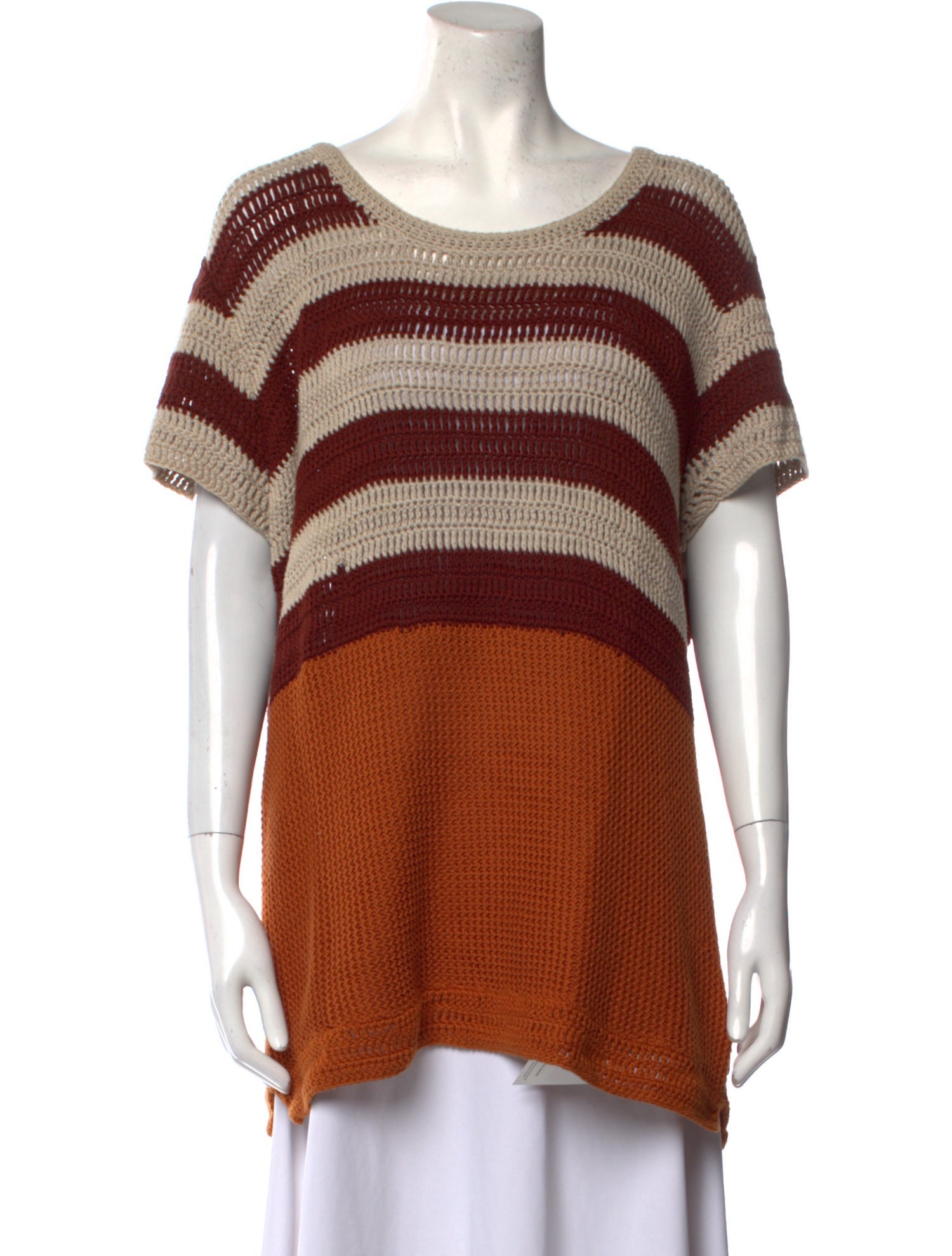 Burberry Brit Striped Scoop Neck Sweater