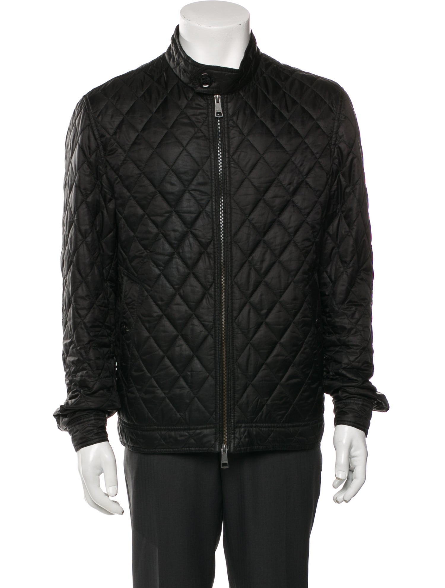 Burberry Brit Nova Check Pattern Puffer Coat