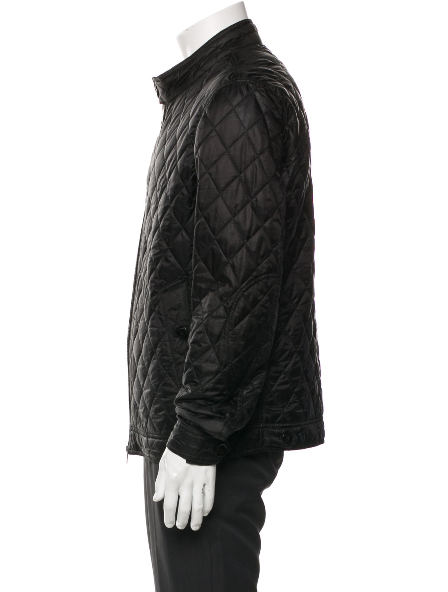 Burberry Brit Nova Check Pattern Puffer Coat