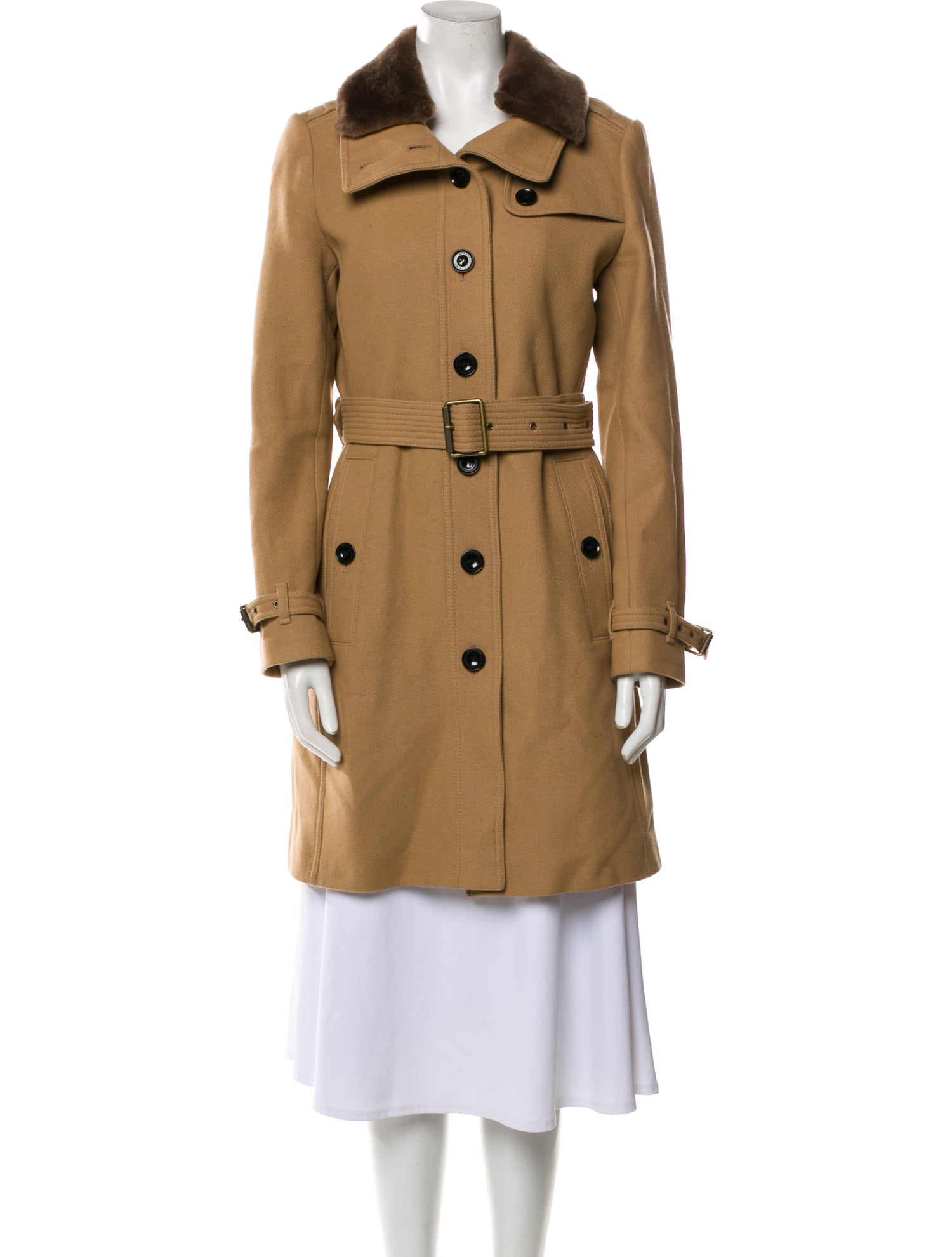 Burberry Brit Virgin Wool Trench Coat