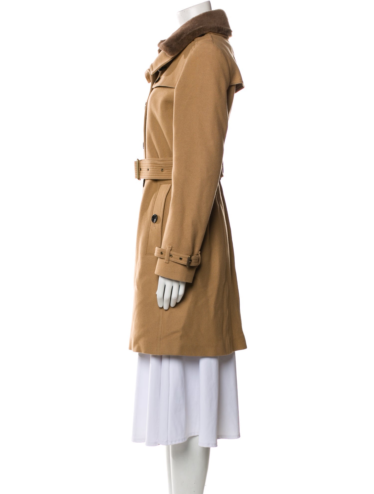 Burberry Brit Virgin Wool Trench Coat
