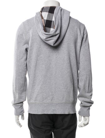 Burberry Brit Exploded Check Pattern V-Neck Hoodie