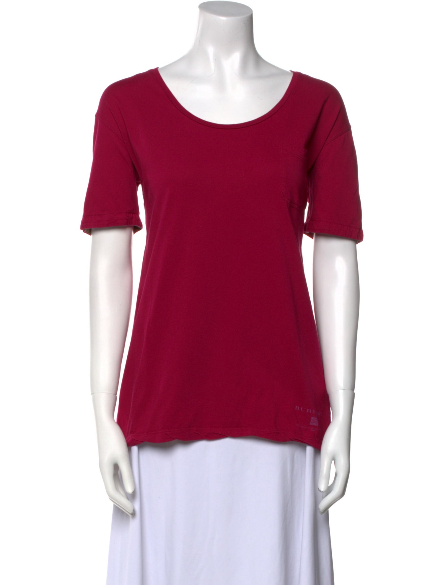 Burberry Brit Scoop Neck Short Sleeve T-Shirt