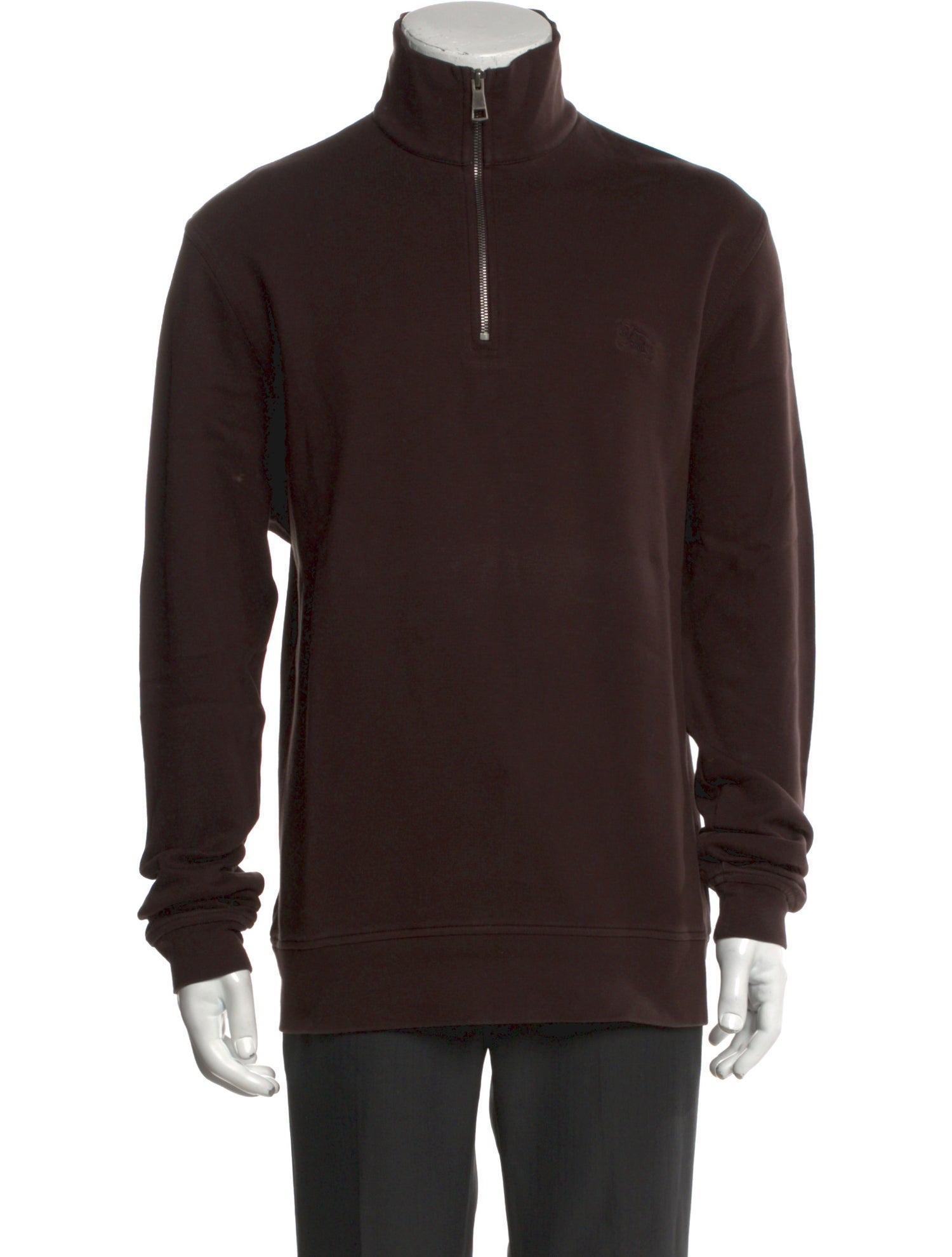 Burberry Brit Nova Check Pattern Turtleneck Sweatshirt