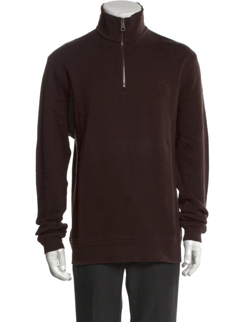 Burberry Brit Nova Check Pattern Turtleneck Sweatshirt