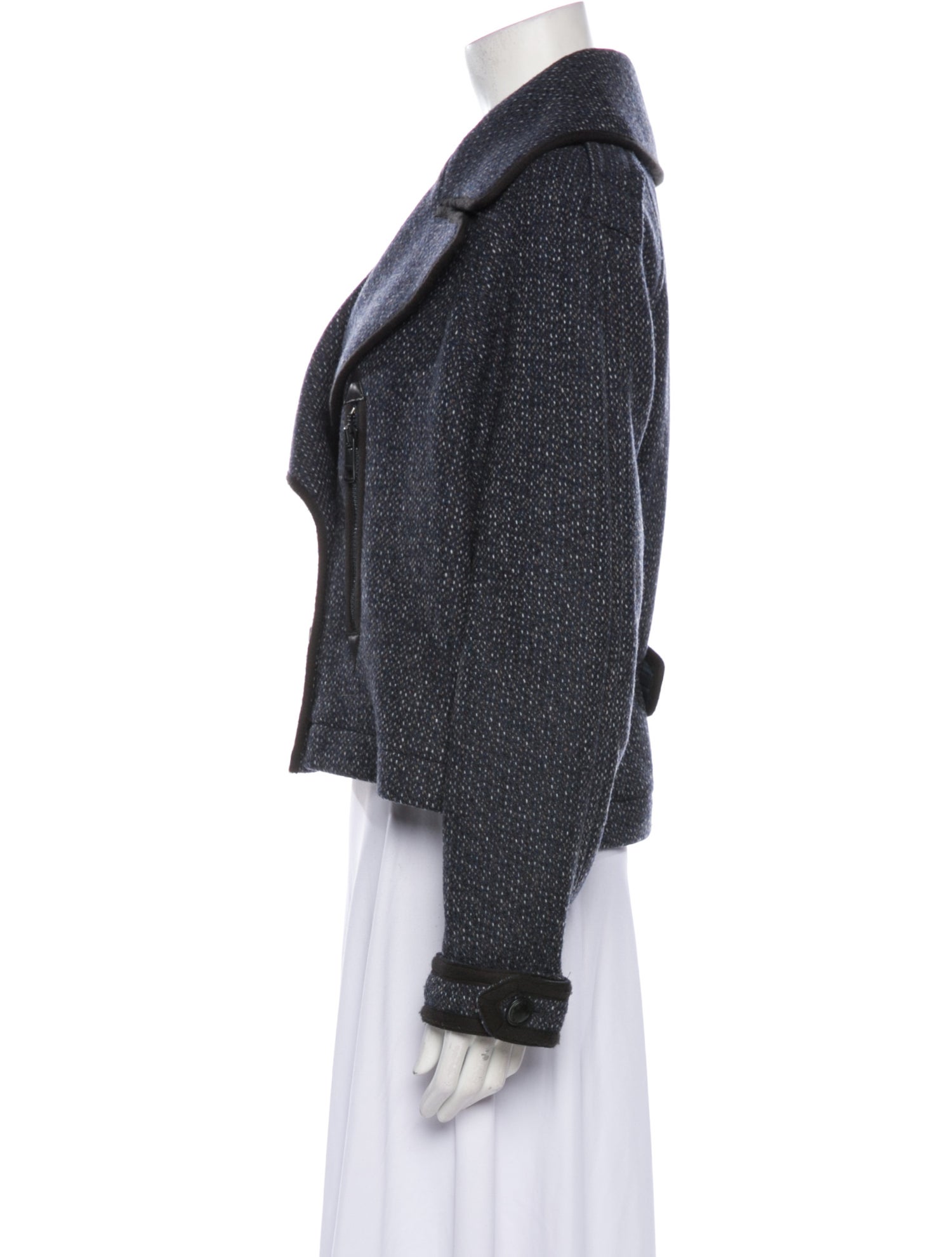 Burberry Brit Virgin Wool Tweed Pattern Jacket