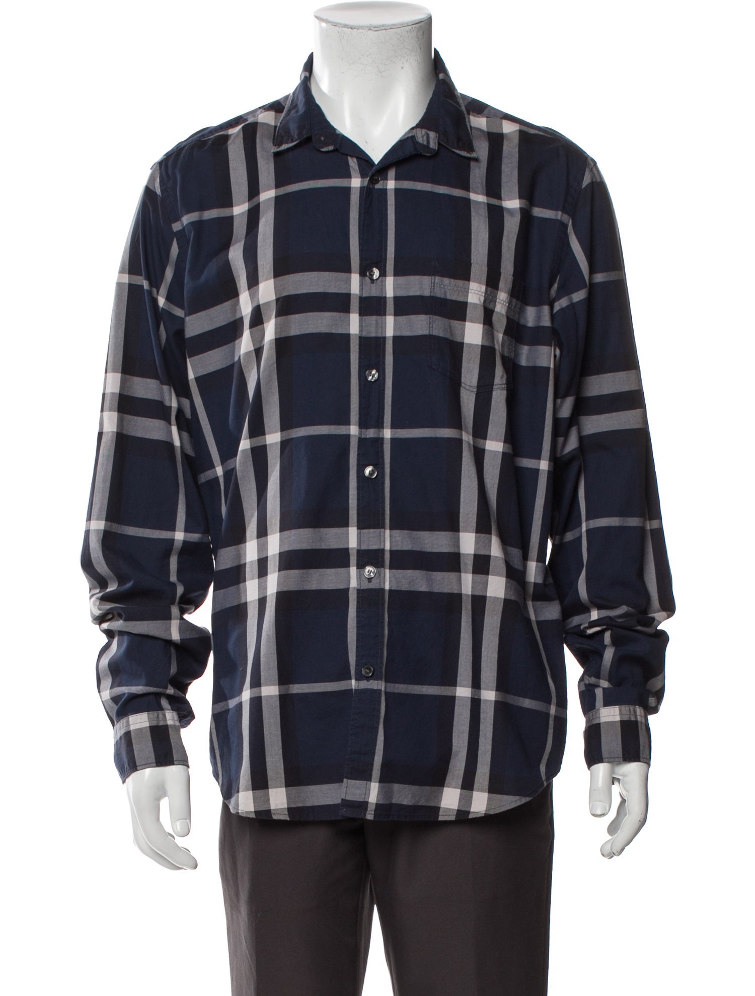Burberry Brit Nova Check Pattern Long Sleeve Shirt