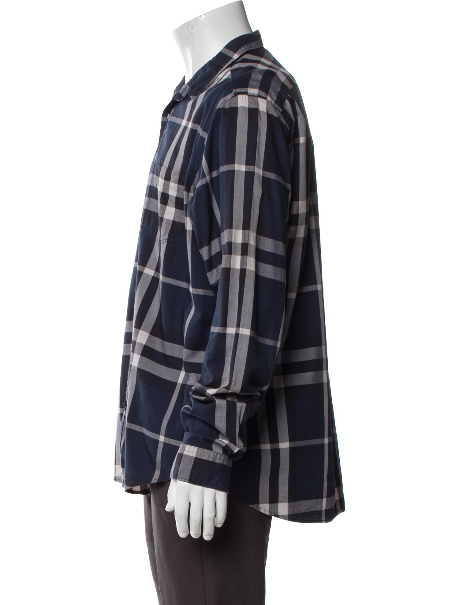 Burberry Brit Nova Check Pattern Long Sleeve Shirt