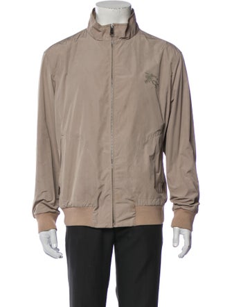 Burberry Brit Mens Bradford Jacket Nova Check Pattern Bomber Jacket