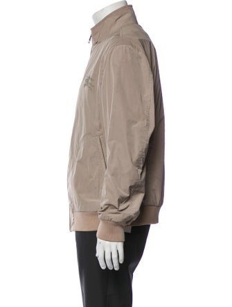 Burberry Brit Mens Bradford Jacket Nova Check Pattern Bomber Jacket