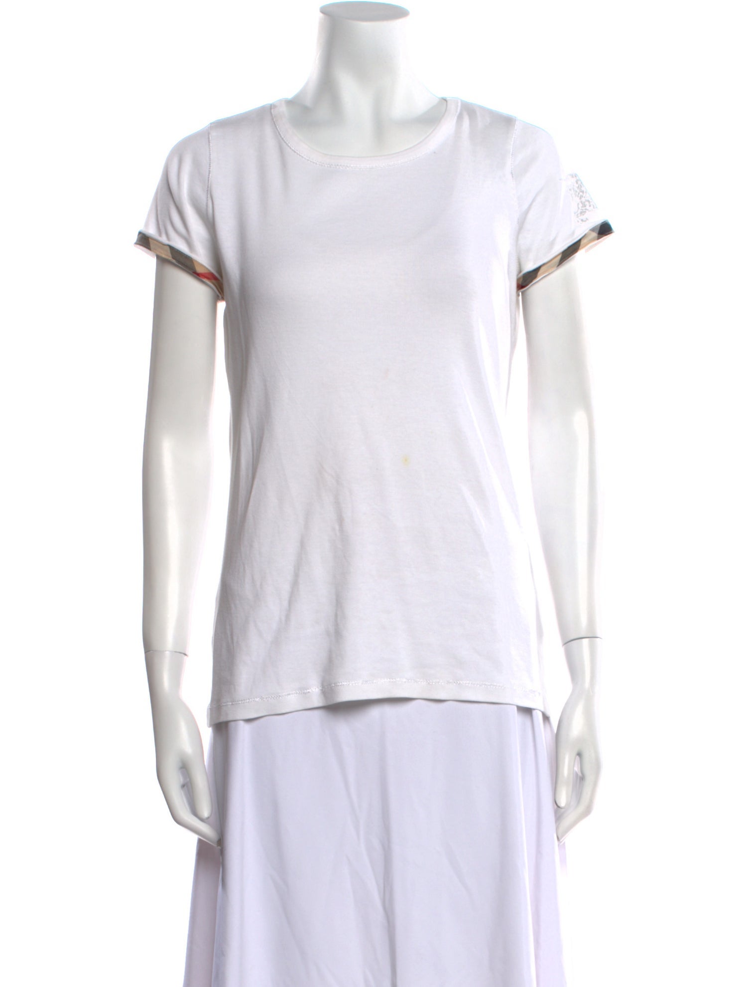 Burberry Brit Scoop Neck Short Sleeve T-Shirt