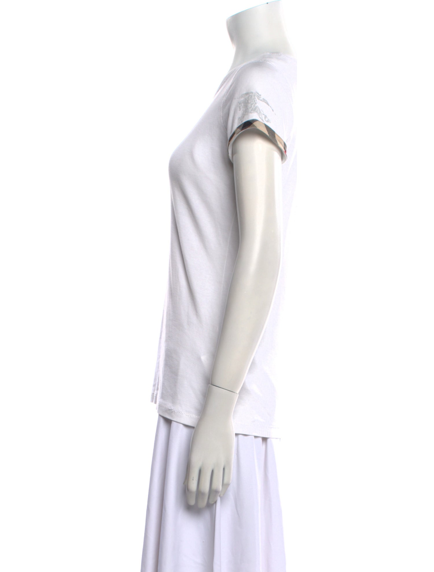 Burberry Brit Scoop Neck Short Sleeve T-Shirt