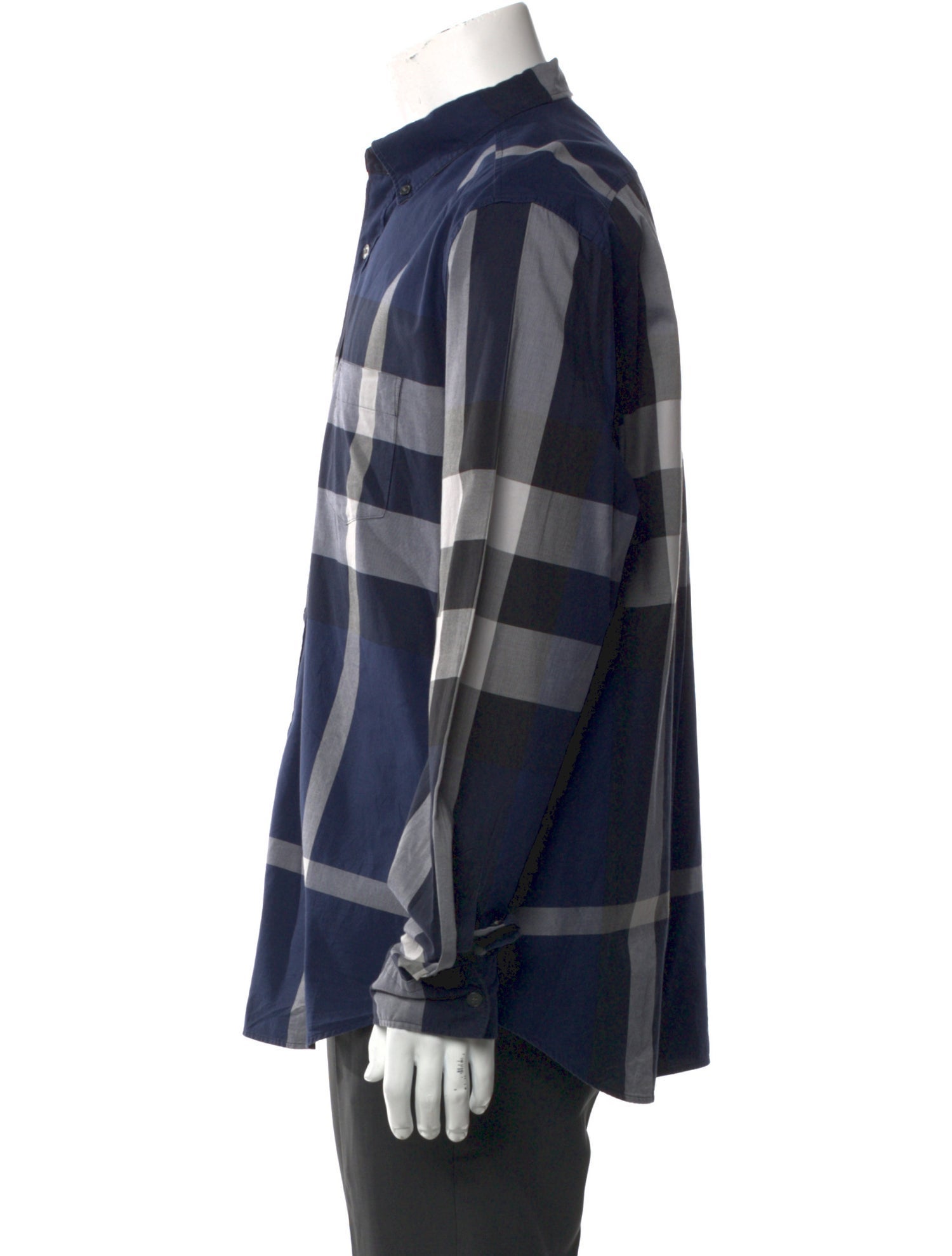 Burberry Brit Exploded Check Pattern Long Sleeve Shirt