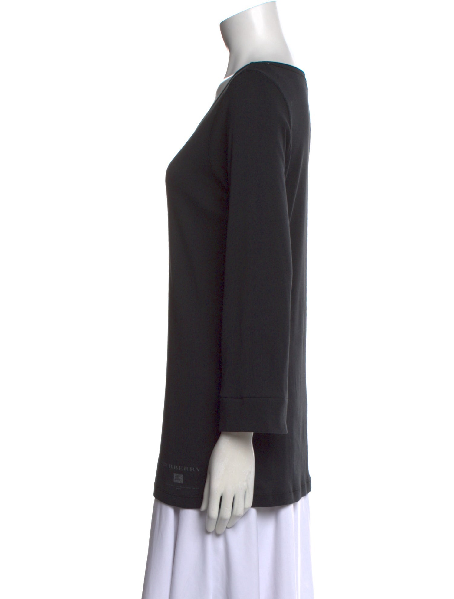 Burberry Brit Scoop Neck Three-Quarter Sleeve Sweatshirt