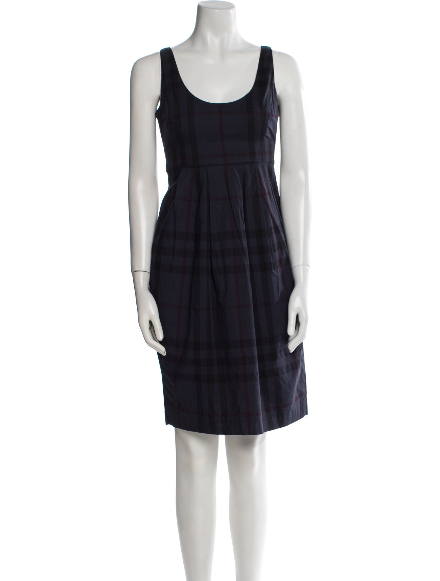 Burberry Brit Plaid Print Mini Dress