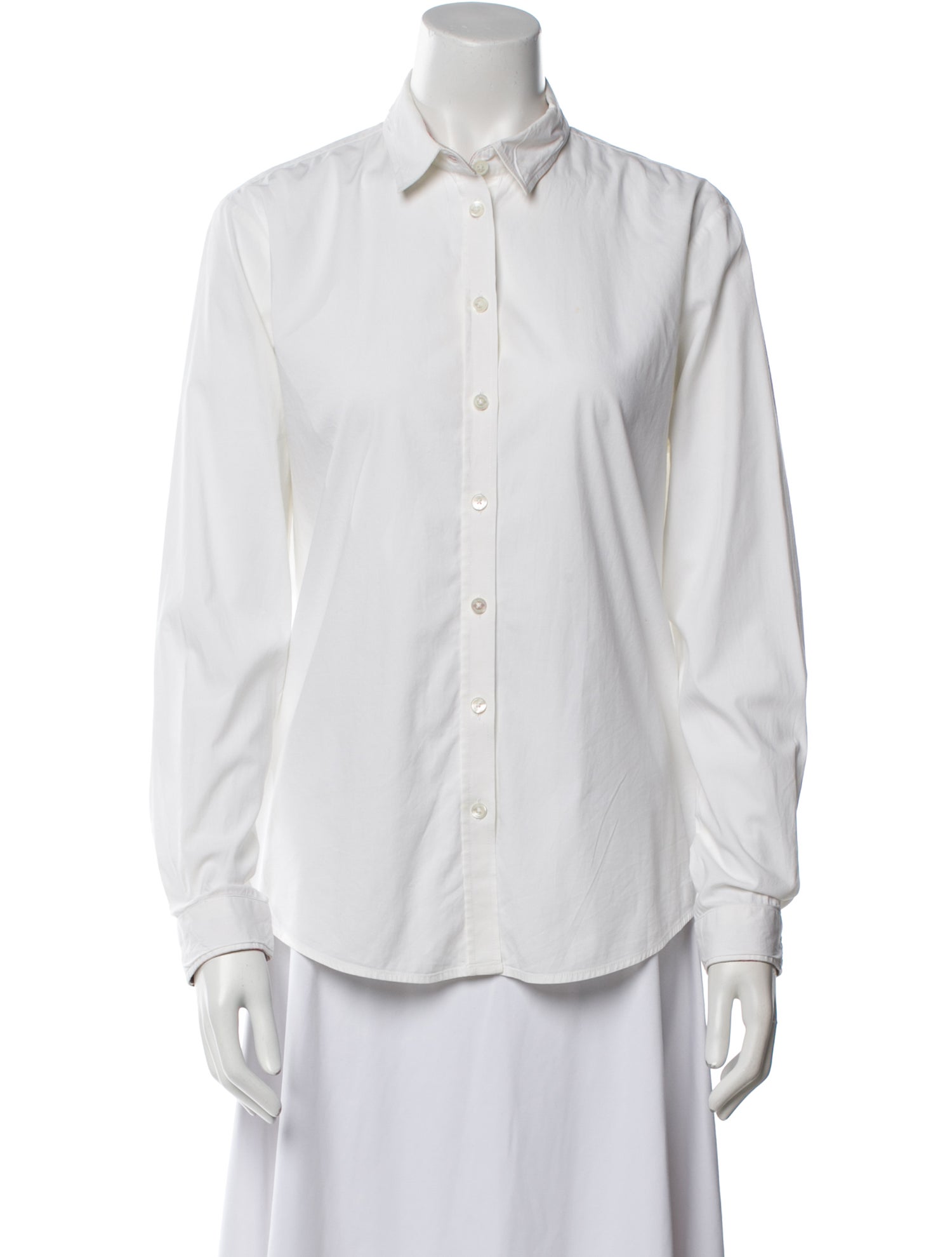Burberry Brit Long Sleeve Button-Up Top