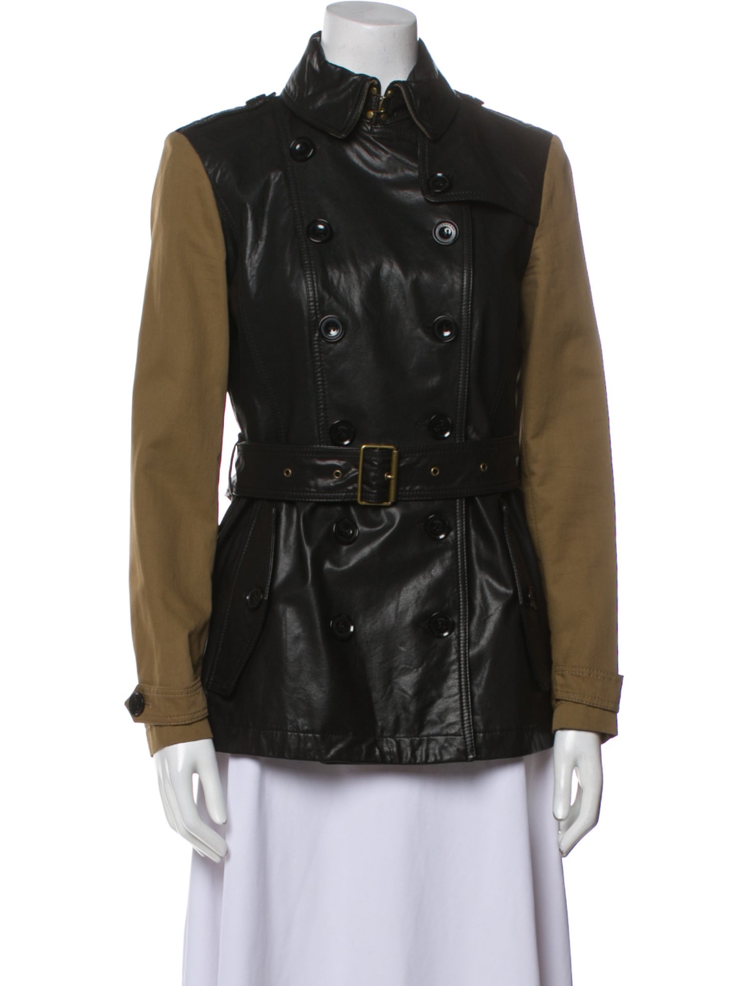 Burberry Brit Leather Coat