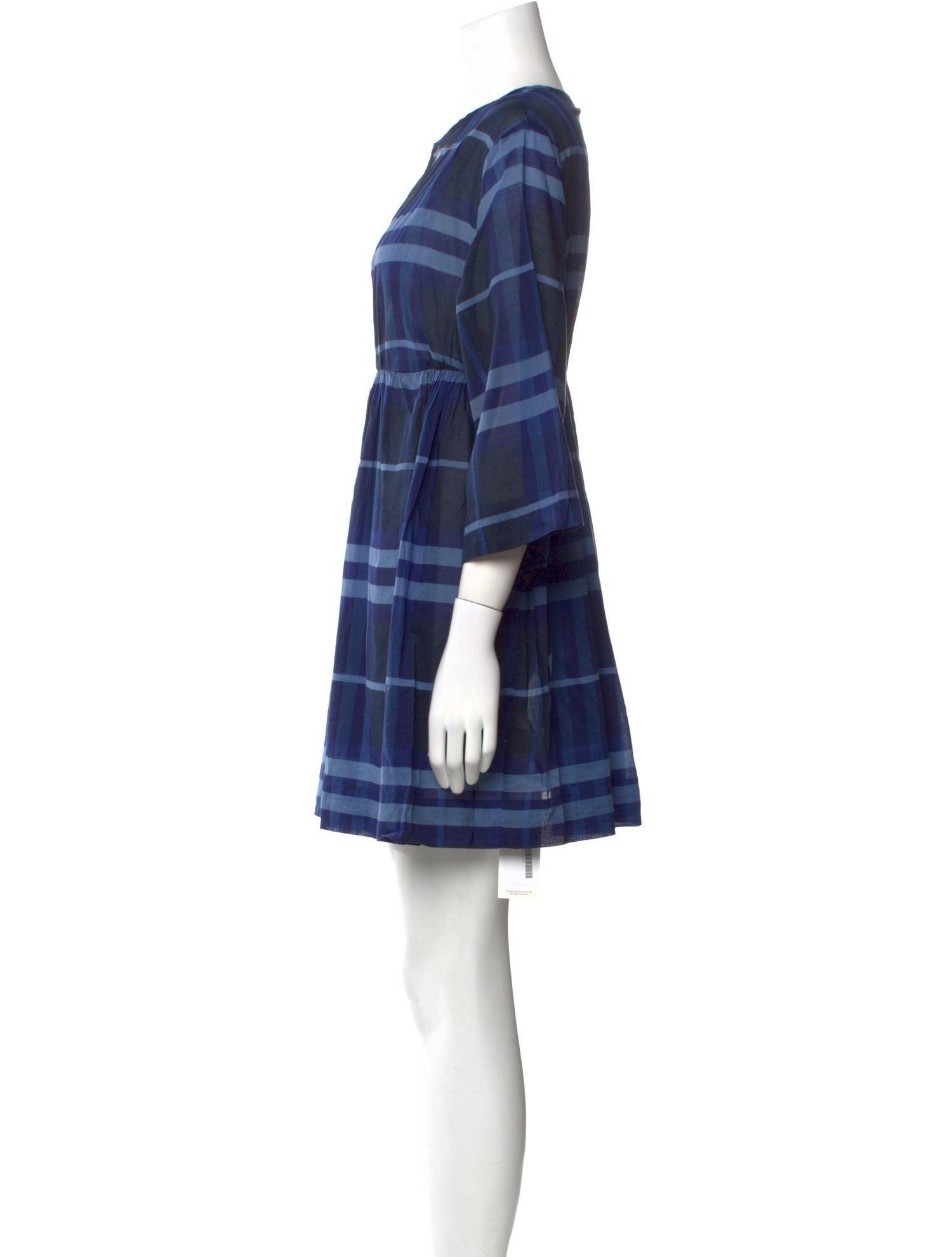 Burberry Brit Plaid Print Mini Dress