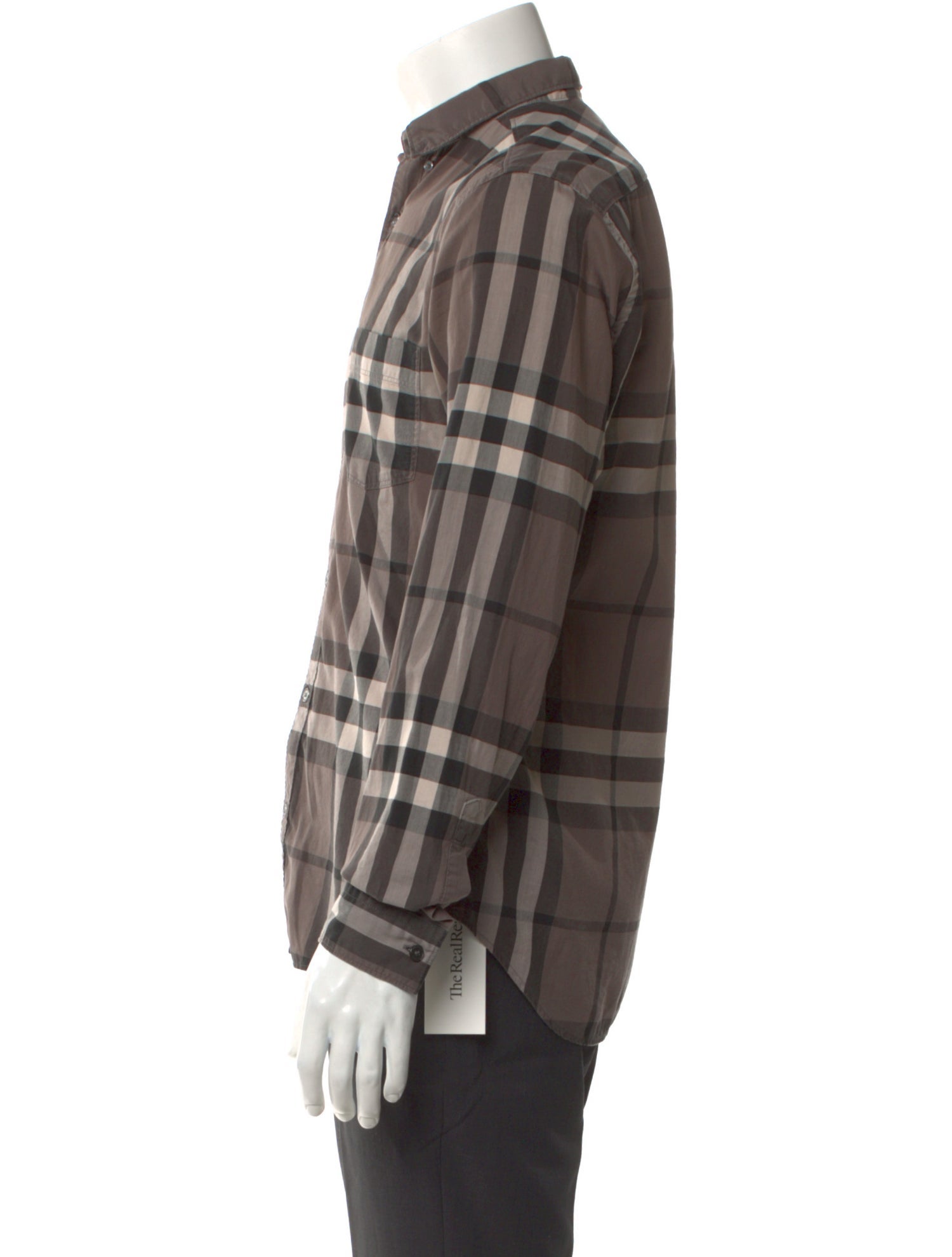 Burberry Brit Nova Check Pattern Long Sleeve Shirt