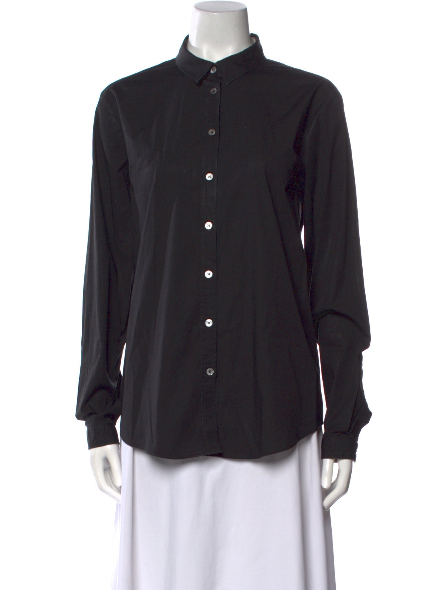 Burberry Brit Long Sleeve Button-Up Top