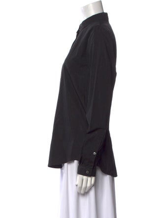 Burberry Brit Long Sleeve Button-Up Top