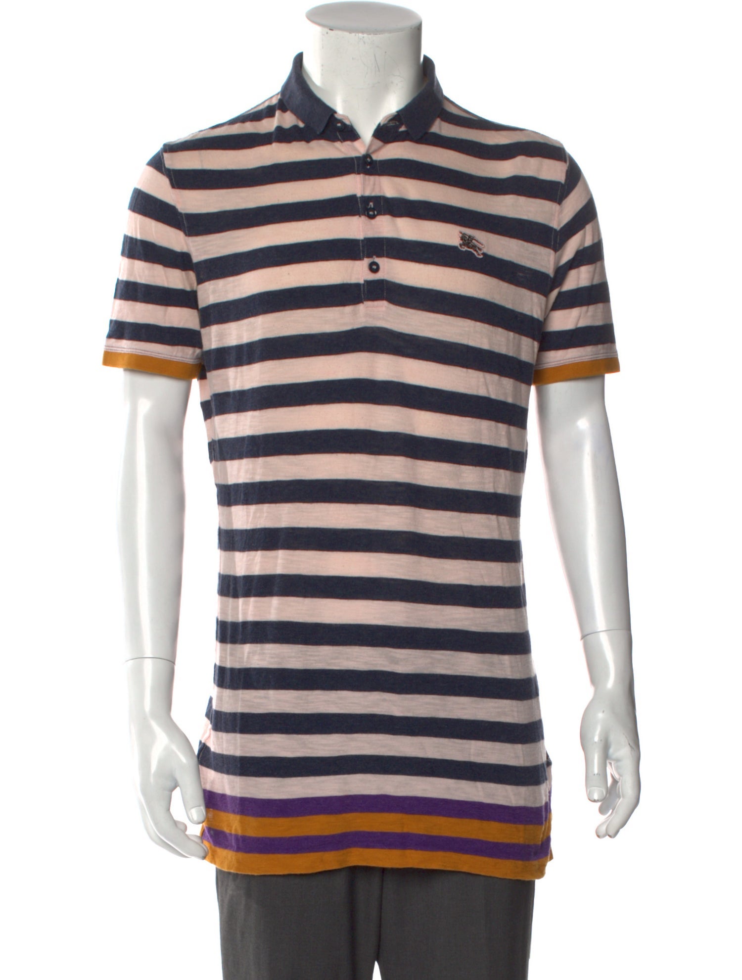 Burberry Brit Striped Collar Polo Shirt
