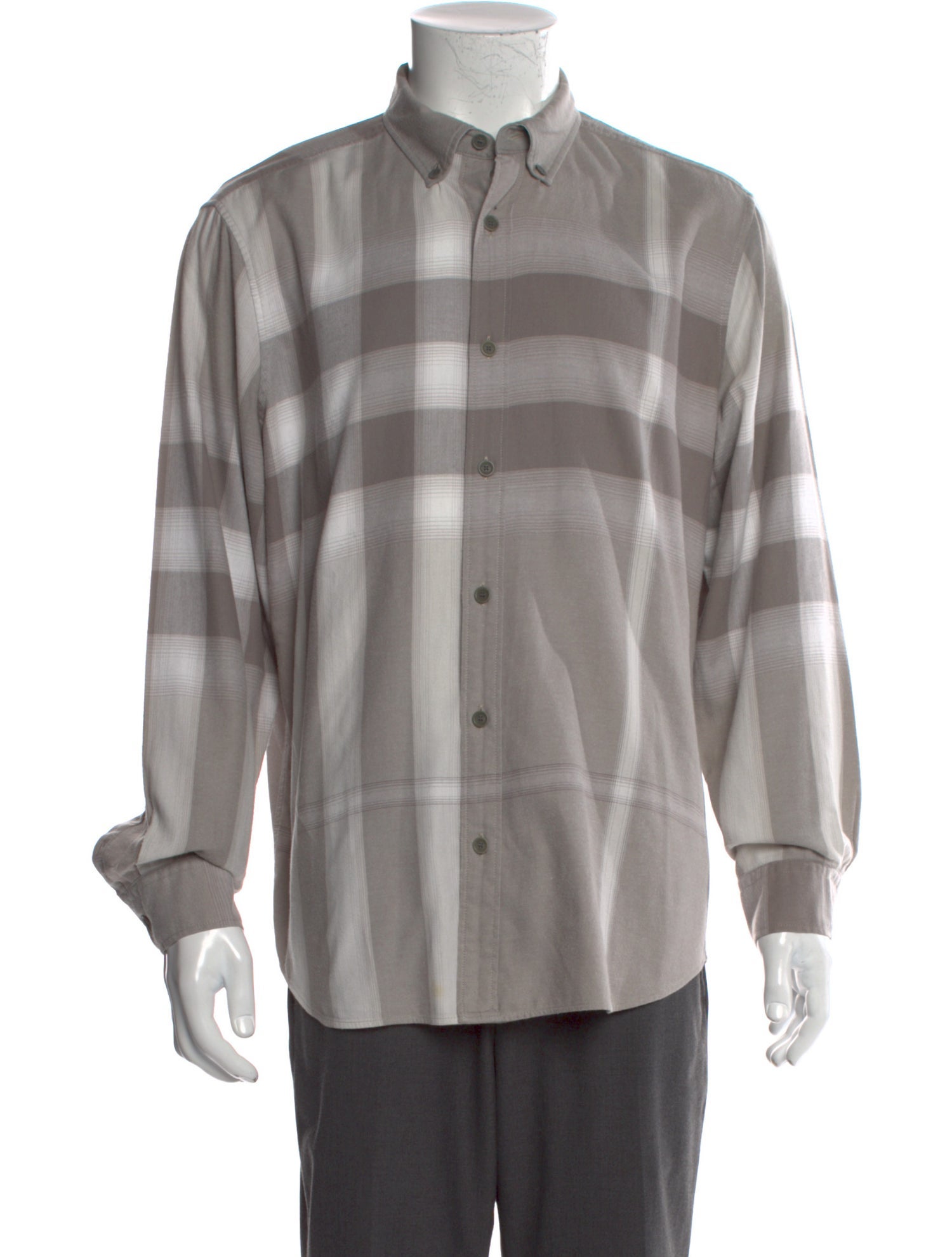 Burberry Brit Exploded Check Pattern Long Sleeve Shirt