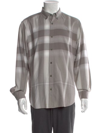 Burberry Brit Exploded Check Pattern Long Sleeve Shirt