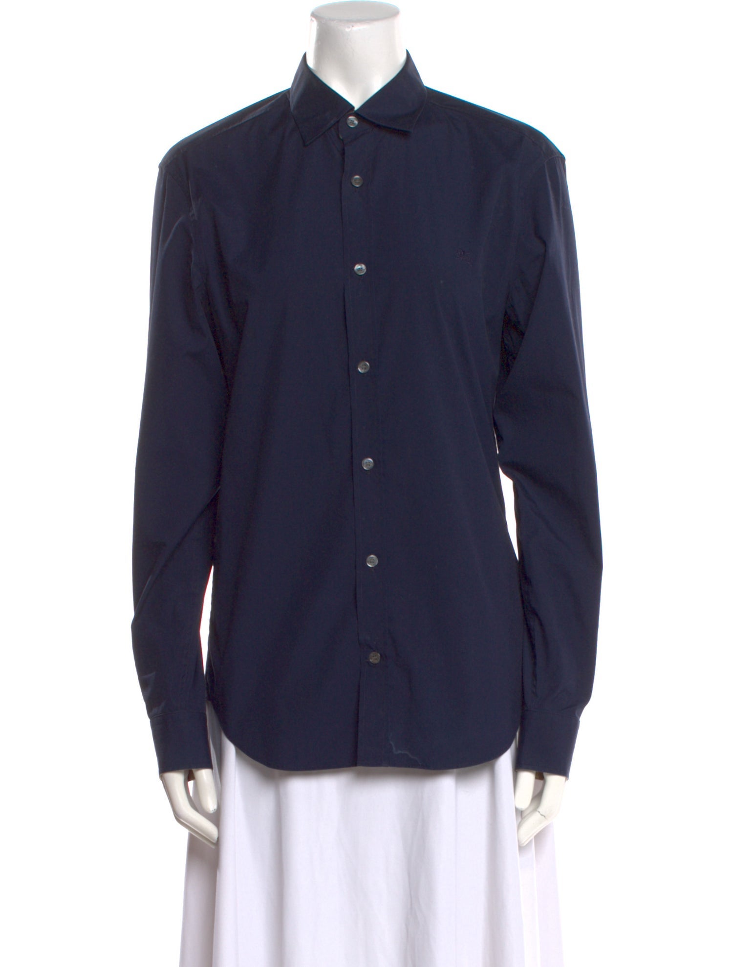 Burberry Brit Long Sleeve Button-Up Top