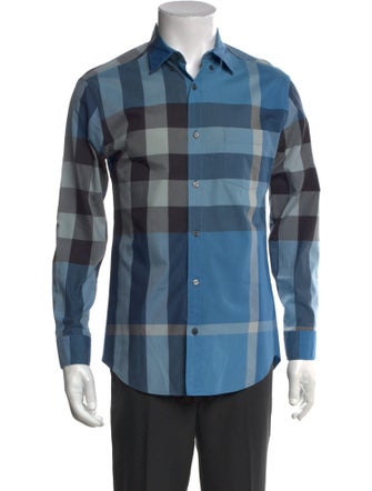 Burberry Brit Exploded Check Pattern Long Sleeve Shirt