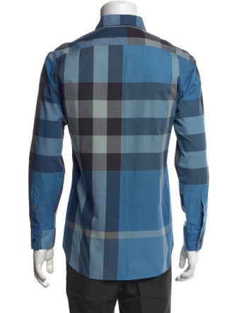 Burberry Brit Exploded Check Pattern Long Sleeve Shirt
