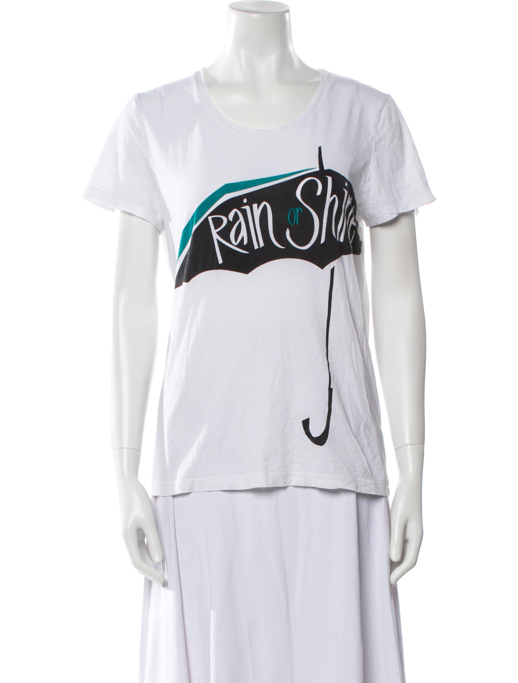 Burberry Brit Graphic Print Scoop Neck T-Shirt