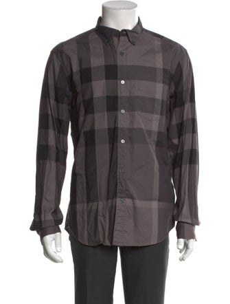 Burberry Brit Exploded Check Pattern Long Sleeve Shirt