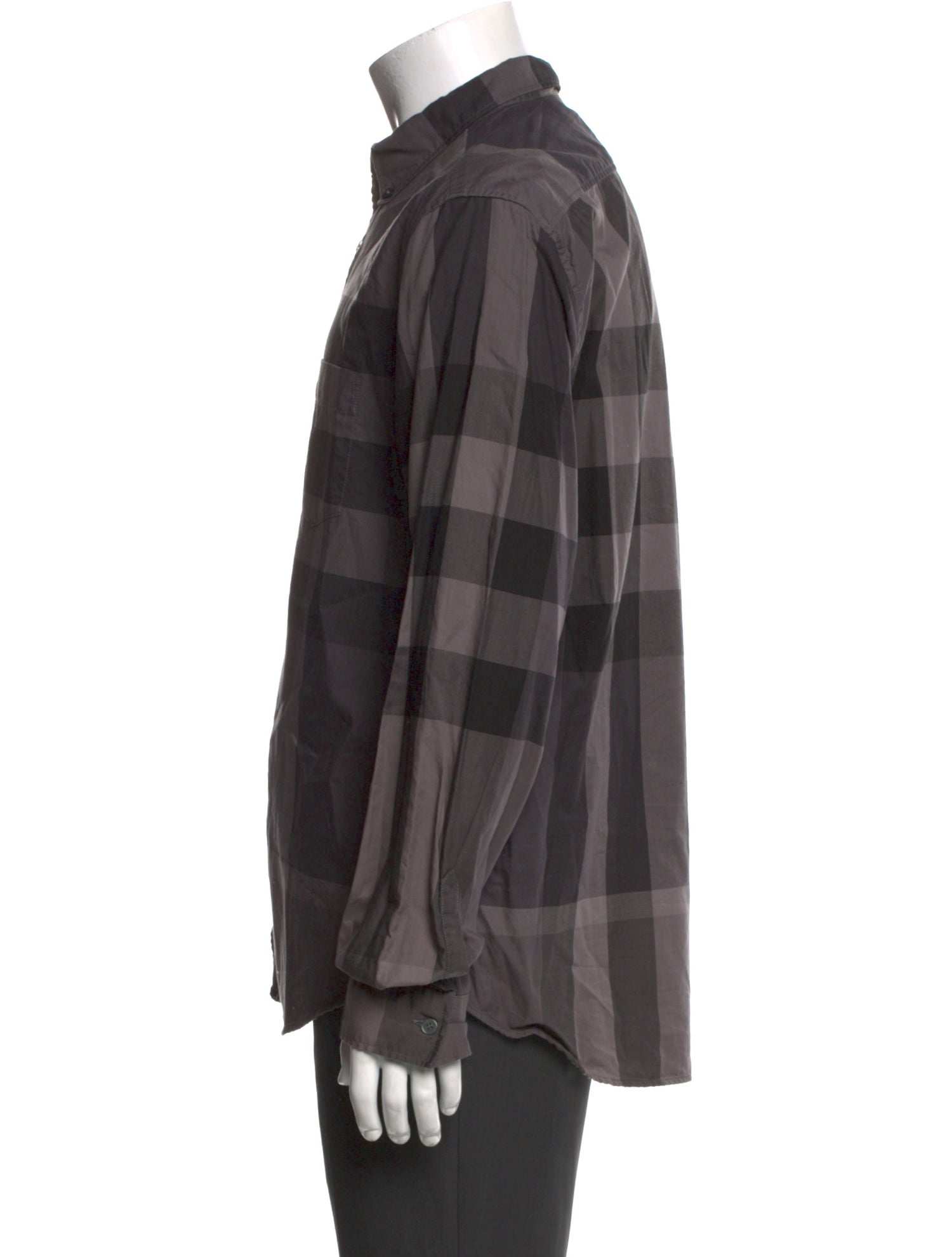 Burberry Brit Exploded Check Pattern Long Sleeve Shirt