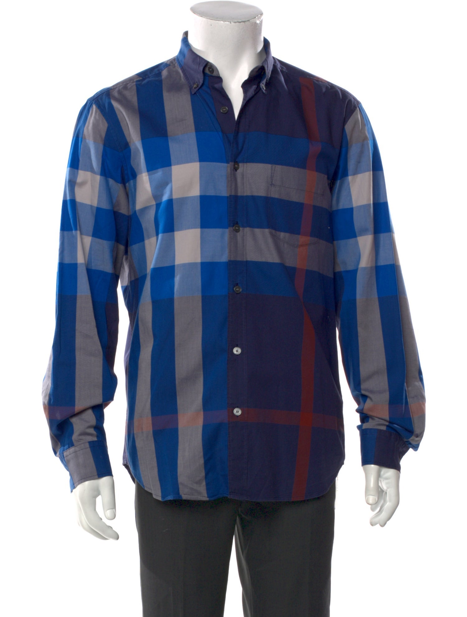 Burberry Brit Abstract Check Long Sleeve Shirt