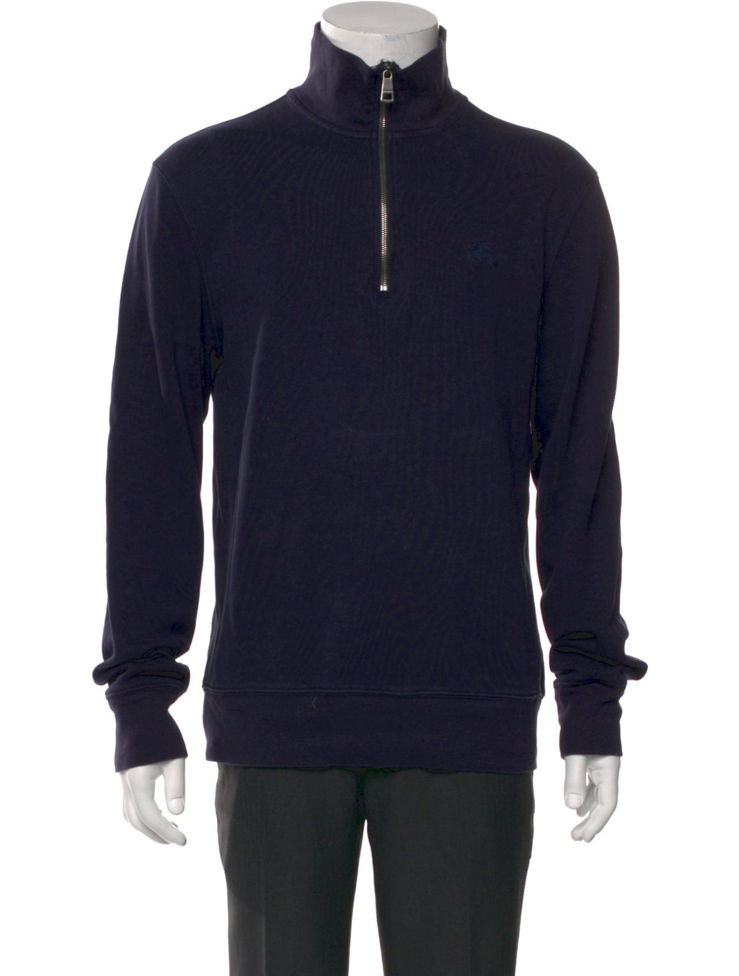 Burberry Brit Super Nova Check Pattern Turtleneck Sweatshirt