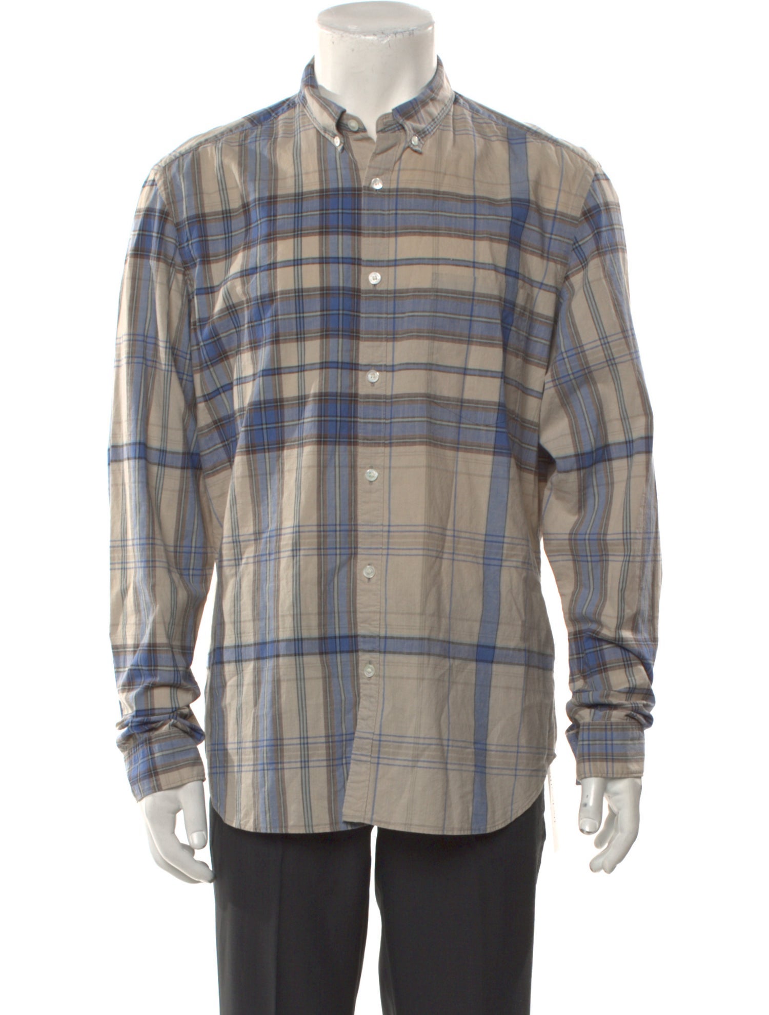 Burberry Brit House Check Pattern Long Sleeve Shirt