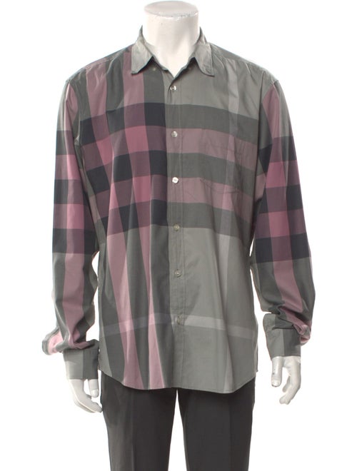 Burberry Brit Exploded Check Pattern Long Sleeve Shirt