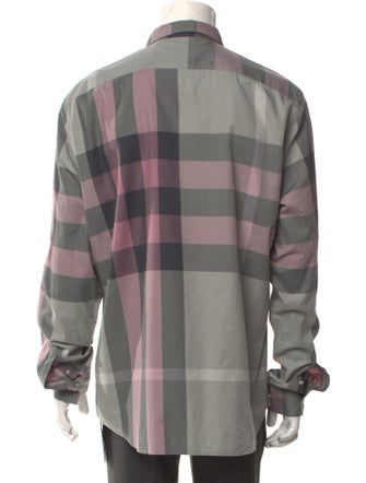 Burberry Brit Exploded Check Pattern Long Sleeve Shirt