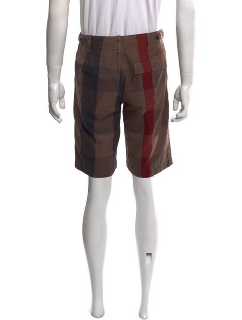 Burberry Brit Exploded Check Pattern Flat Front Shorts