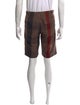 Burberry Brit Exploded Check Pattern Flat Front Shorts