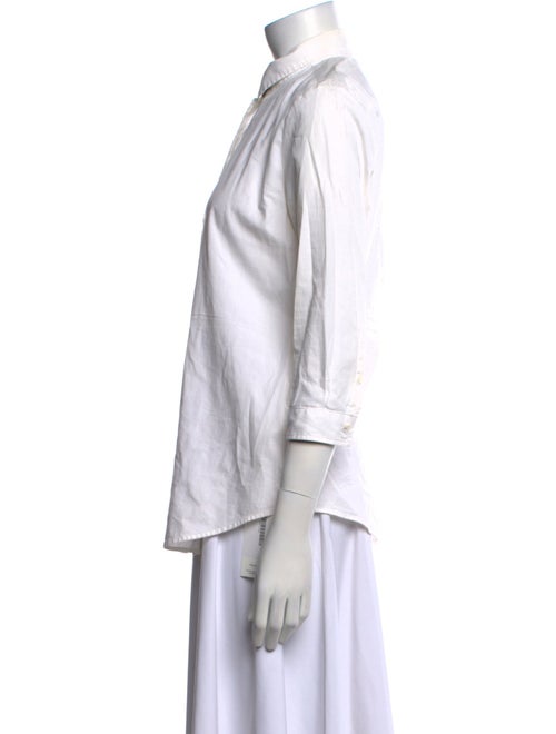 Burberry Brit Three-Quarter Sleeve Button-Up Top