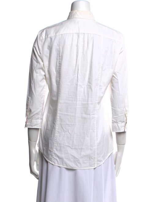 Burberry Brit Three-Quarter Sleeve Button-Up Top
