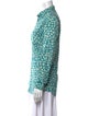 Burberry Brit Floral Print Long Sleeve Button-Up Top