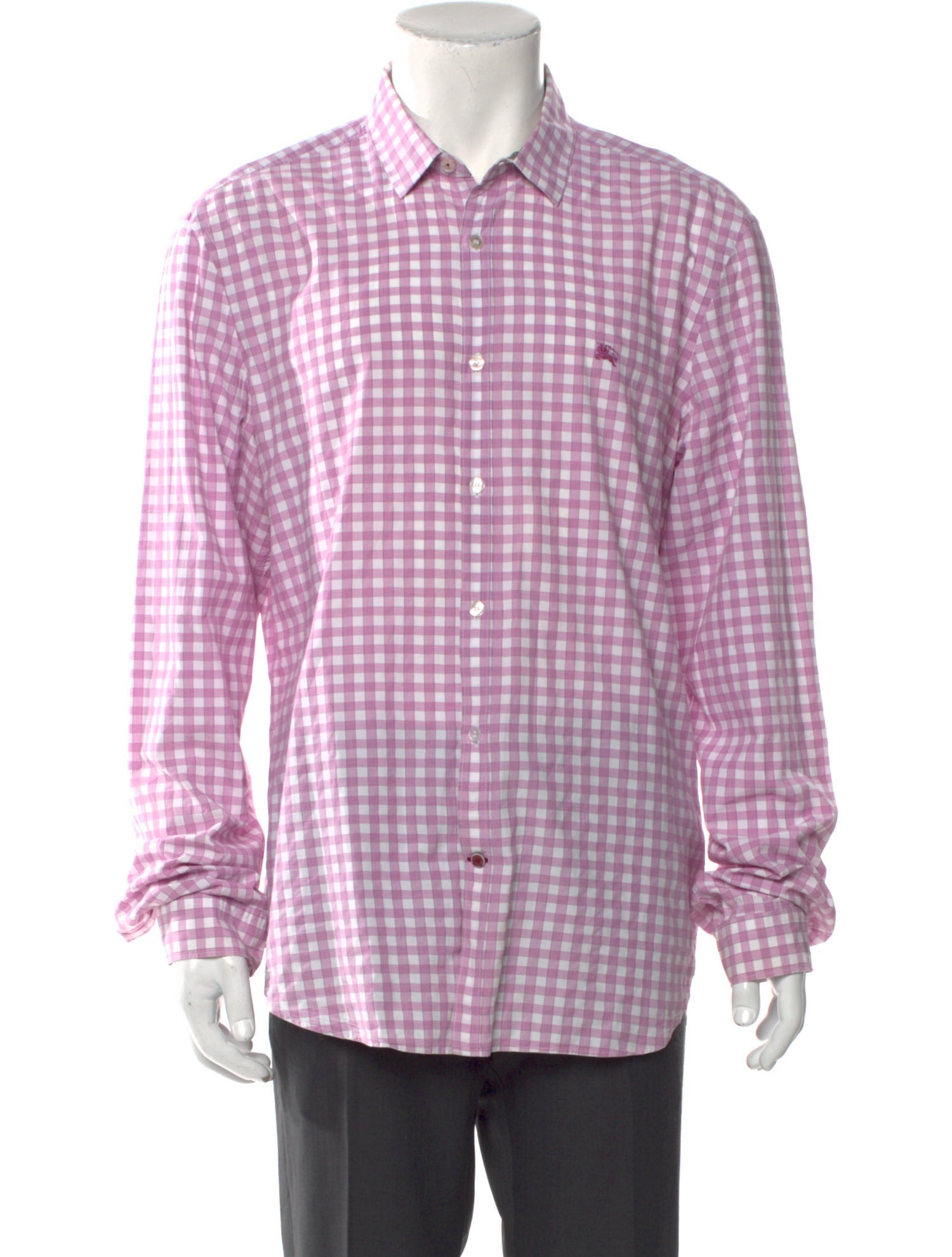 Burberry Brit Plaid Print Long Sleeve Shirt