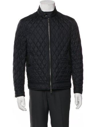 Burberry Brit Nova Check Pattern Puffer Coat