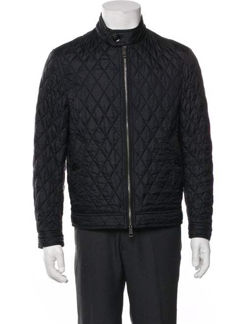 Burberry Brit Nova Check Pattern Puffer Coat