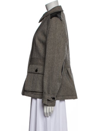 Burberry Brit Wool Printed Utility Jacket