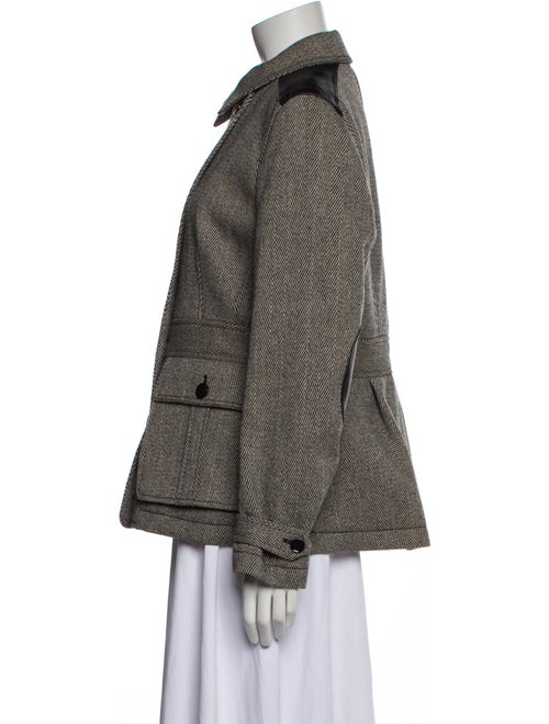 Burberry Brit Wool Printed Utility Jacket